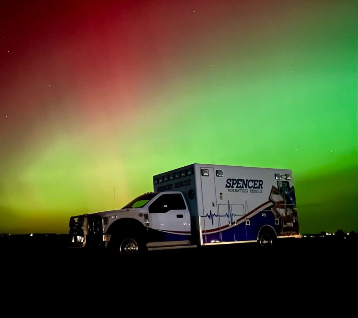 Front of Spencer Vol. Rescue Truck